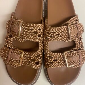 Women's Braided Sandals - Brown